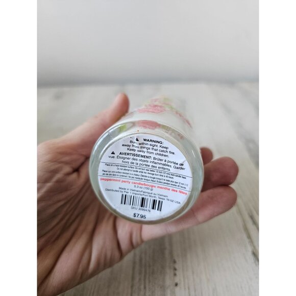 Pier 1 peppermint party candle Xmas tree last new decor - Picture 6 of 6